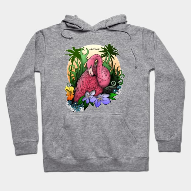 Flamingo Hoodie by adamzworld